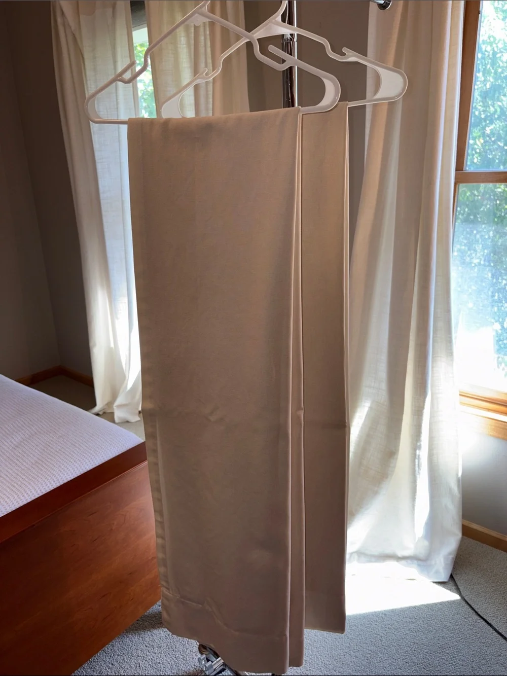Pottery Barn Cream Canvas Curtains / 2 panels / 44” x 84”
